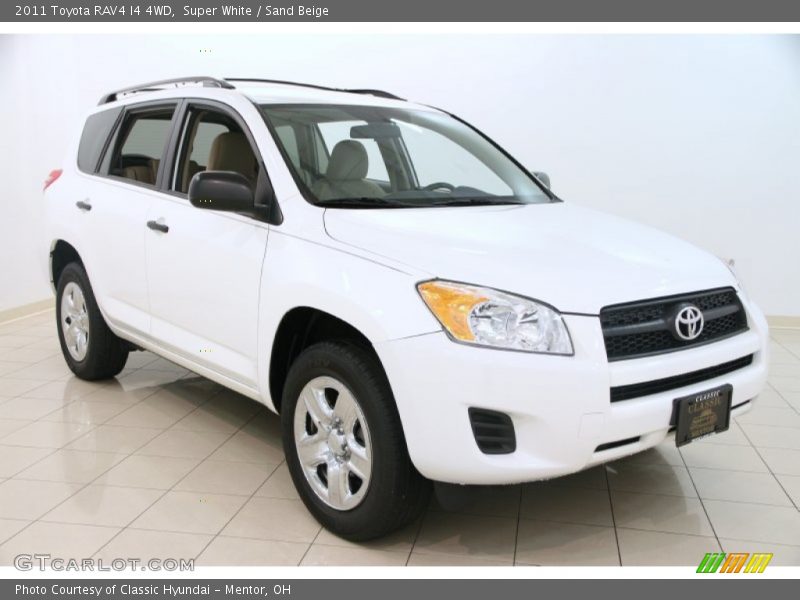 Super White / Sand Beige 2011 Toyota RAV4 I4 4WD