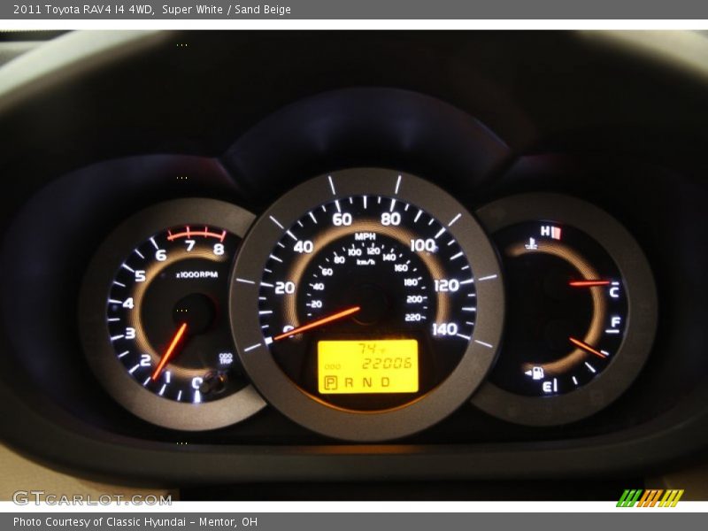  2011 RAV4 I4 4WD I4 4WD Gauges