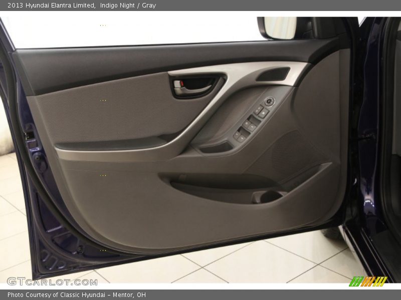 Indigo Night / Gray 2013 Hyundai Elantra Limited