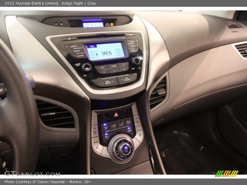 Indigo Night / Gray 2013 Hyundai Elantra Limited