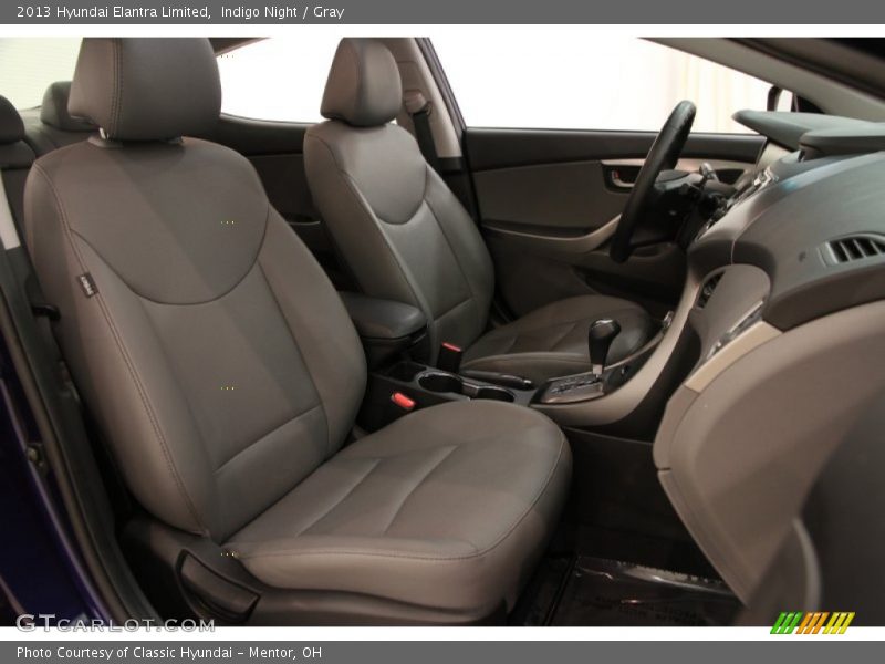 Indigo Night / Gray 2013 Hyundai Elantra Limited