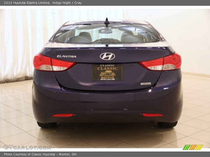 Indigo Night / Gray 2013 Hyundai Elantra Limited