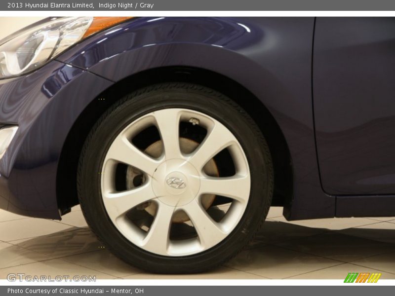 Indigo Night / Gray 2013 Hyundai Elantra Limited