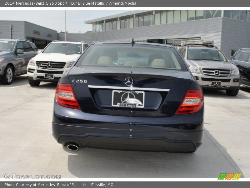 Lunar Blue Metallic / Almond/Mocha 2014 Mercedes-Benz C 250 Sport