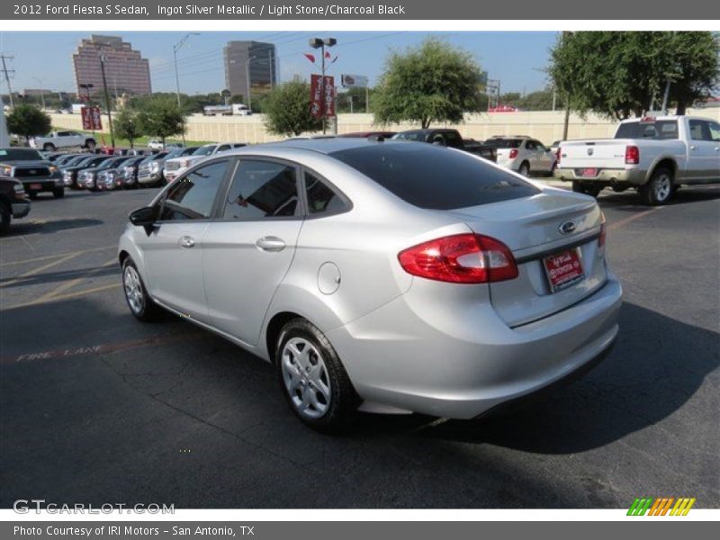 Ingot Silver Metallic / Light Stone/Charcoal Black 2012 Ford Fiesta S Sedan