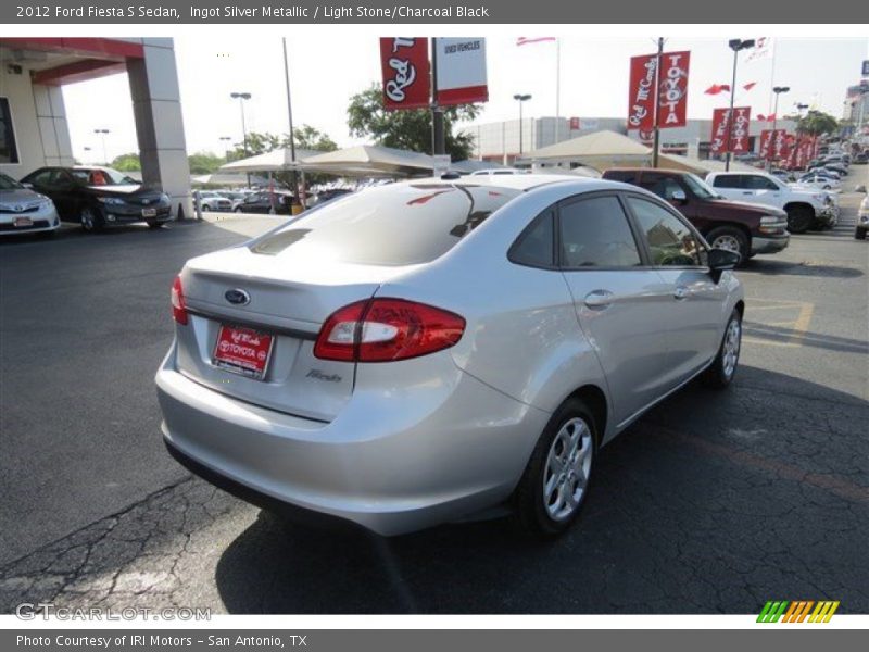 Ingot Silver Metallic / Light Stone/Charcoal Black 2012 Ford Fiesta S Sedan