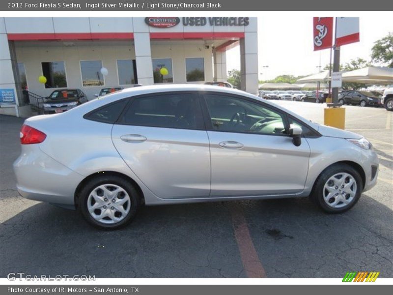 Ingot Silver Metallic / Light Stone/Charcoal Black 2012 Ford Fiesta S Sedan