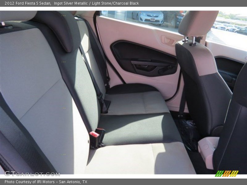 Ingot Silver Metallic / Light Stone/Charcoal Black 2012 Ford Fiesta S Sedan