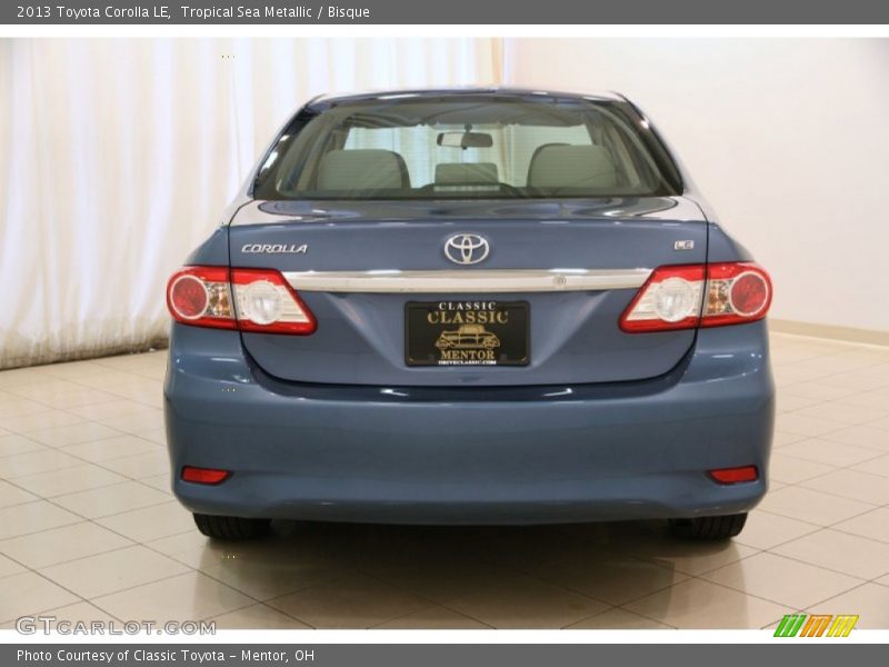 Tropical Sea Metallic / Bisque 2013 Toyota Corolla LE