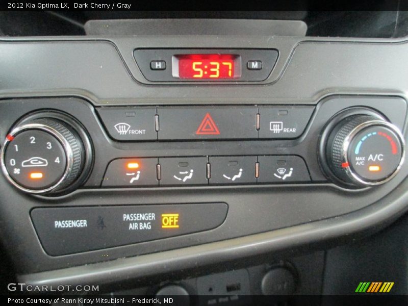 Dark Cherry / Gray 2012 Kia Optima LX