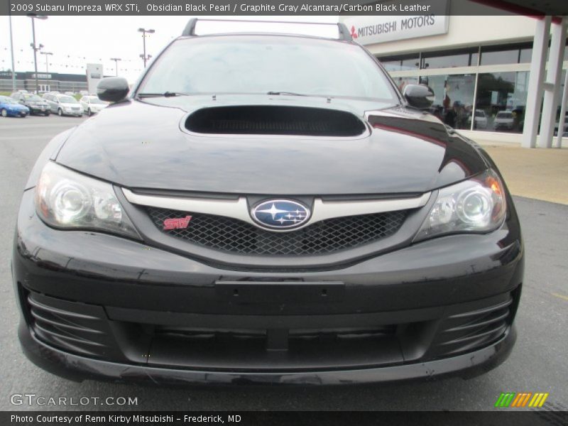 Obsidian Black Pearl / Graphite Gray Alcantara/Carbon Black Leather 2009 Subaru Impreza WRX STi