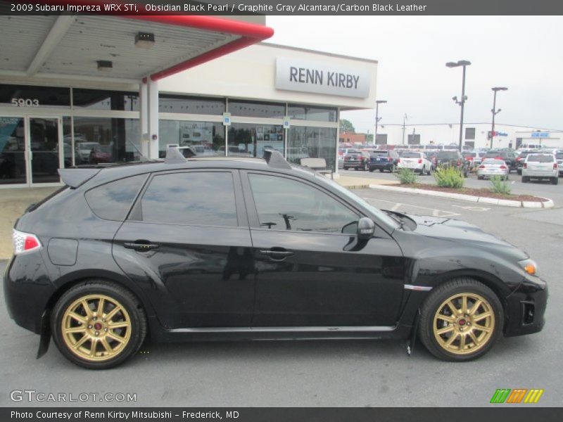 Obsidian Black Pearl / Graphite Gray Alcantara/Carbon Black Leather 2009 Subaru Impreza WRX STi