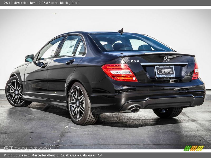 Black / Black 2014 Mercedes-Benz C 250 Sport