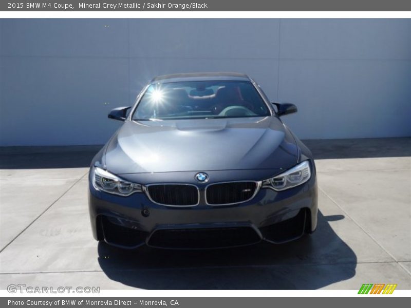 Mineral Grey Metallic / Sakhir Orange/Black 2015 BMW M4 Coupe