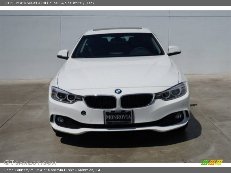 Alpine White / Black 2015 BMW 4 Series 428i Coupe