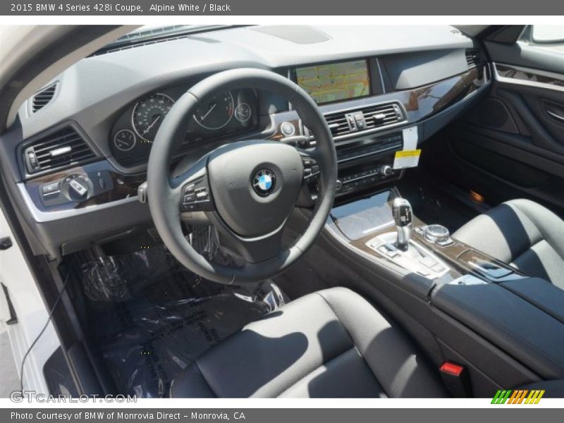 Alpine White / Black 2015 BMW 4 Series 428i Coupe