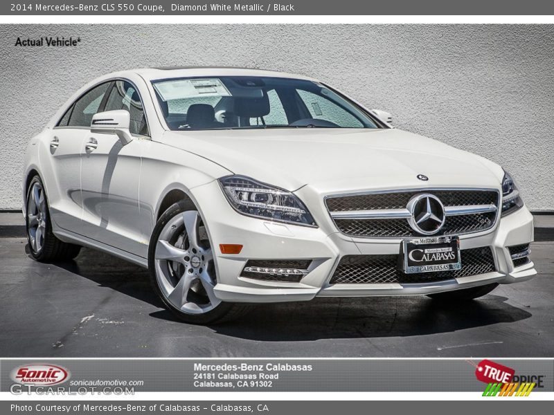 Diamond White Metallic / Black 2014 Mercedes-Benz CLS 550 Coupe