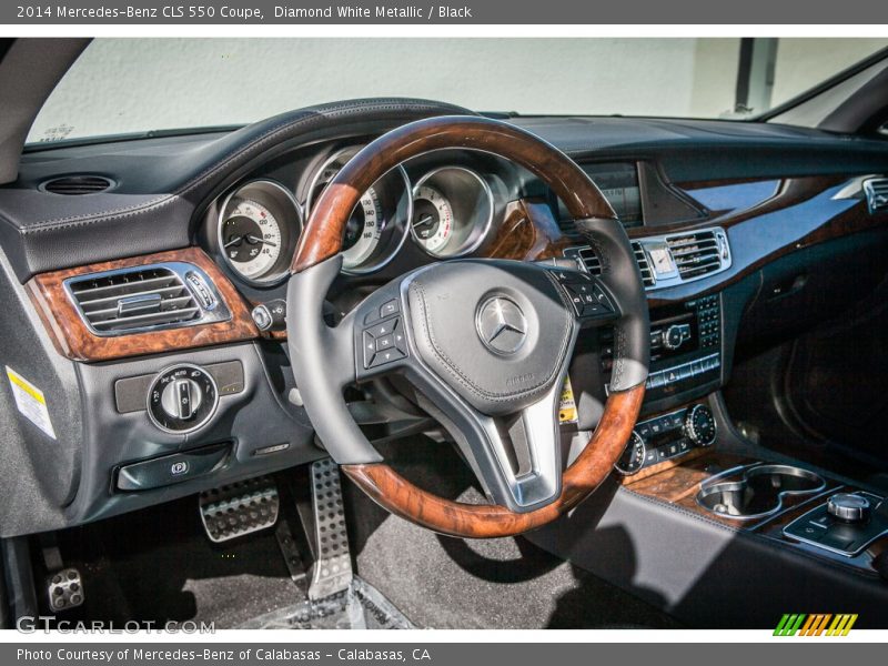 Diamond White Metallic / Black 2014 Mercedes-Benz CLS 550 Coupe