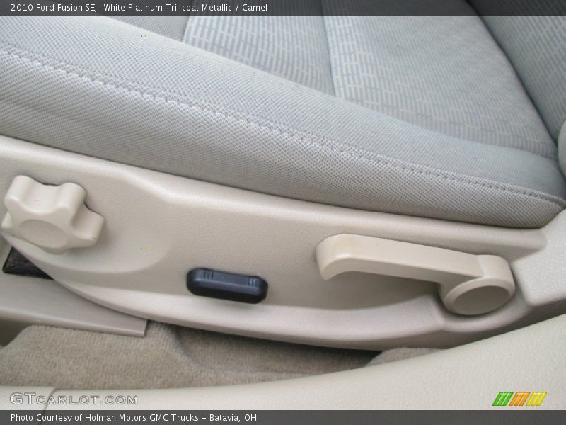 White Platinum Tri-coat Metallic / Camel 2010 Ford Fusion SE
