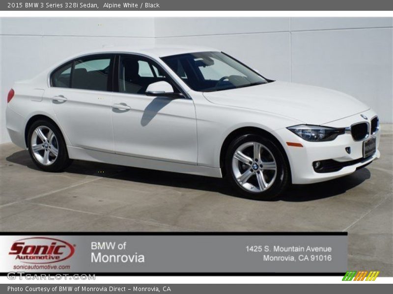 Alpine White / Black 2015 BMW 3 Series 328i Sedan