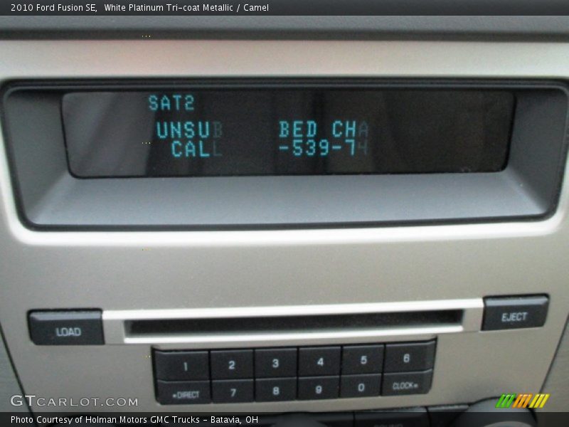 White Platinum Tri-coat Metallic / Camel 2010 Ford Fusion SE