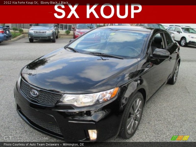 Ebony Black / Black 2012 Kia Forte Koup SX