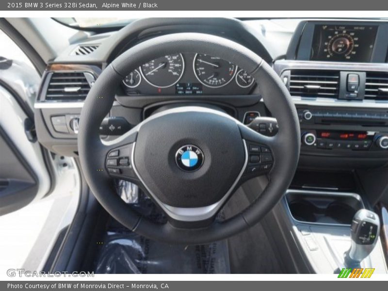Alpine White / Black 2015 BMW 3 Series 328i Sedan