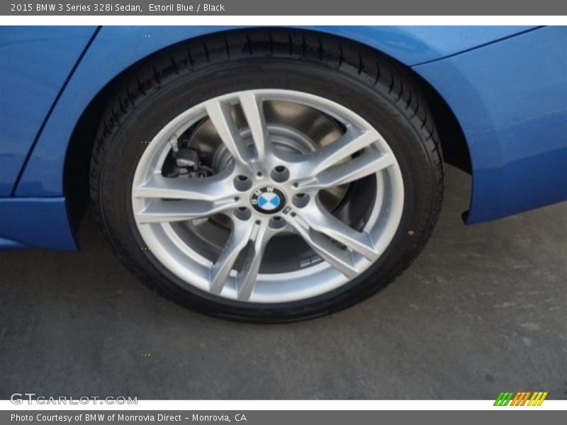 Estoril Blue / Black 2015 BMW 3 Series 328i Sedan