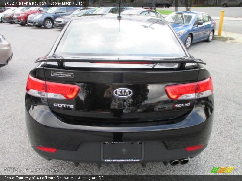 Ebony Black / Black 2012 Kia Forte Koup SX