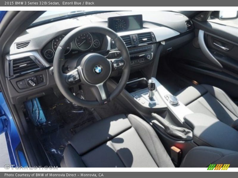 Estoril Blue / Black 2015 BMW 3 Series 328i Sedan