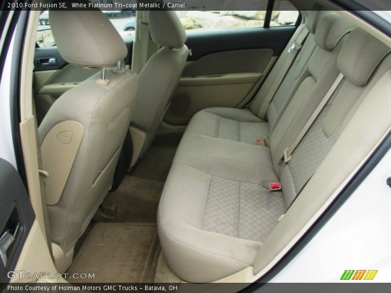 White Platinum Tri-coat Metallic / Camel 2010 Ford Fusion SE