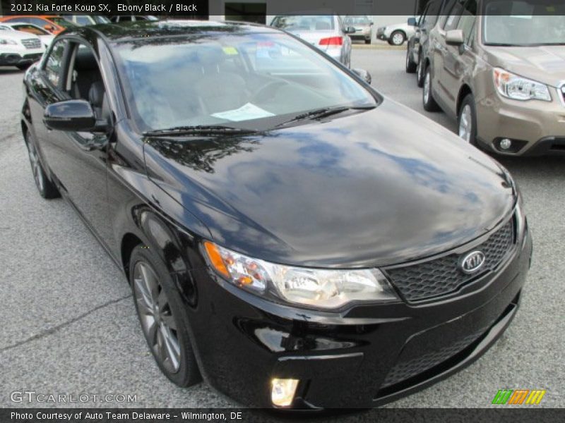 Ebony Black / Black 2012 Kia Forte Koup SX