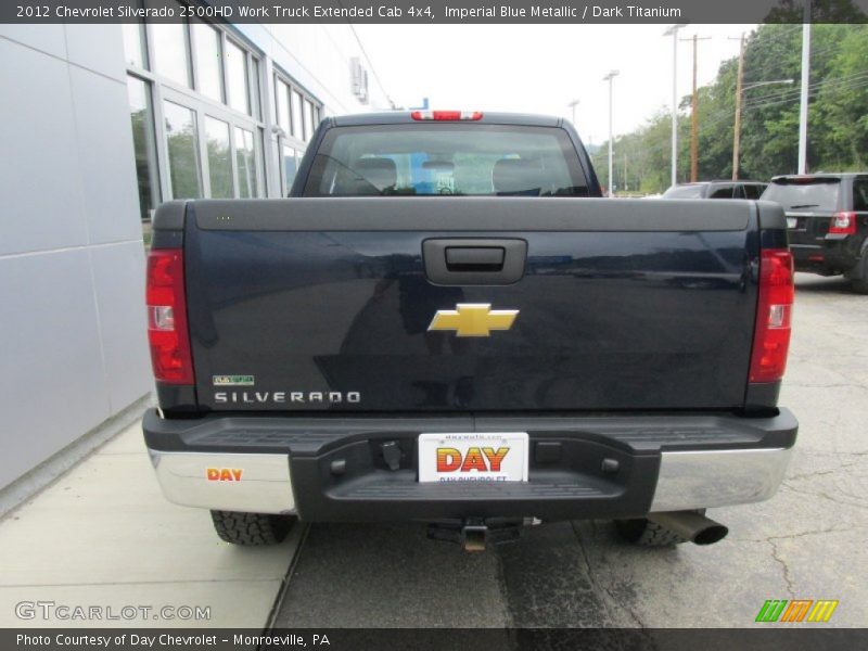 Imperial Blue Metallic / Dark Titanium 2012 Chevrolet Silverado 2500HD Work Truck Extended Cab 4x4