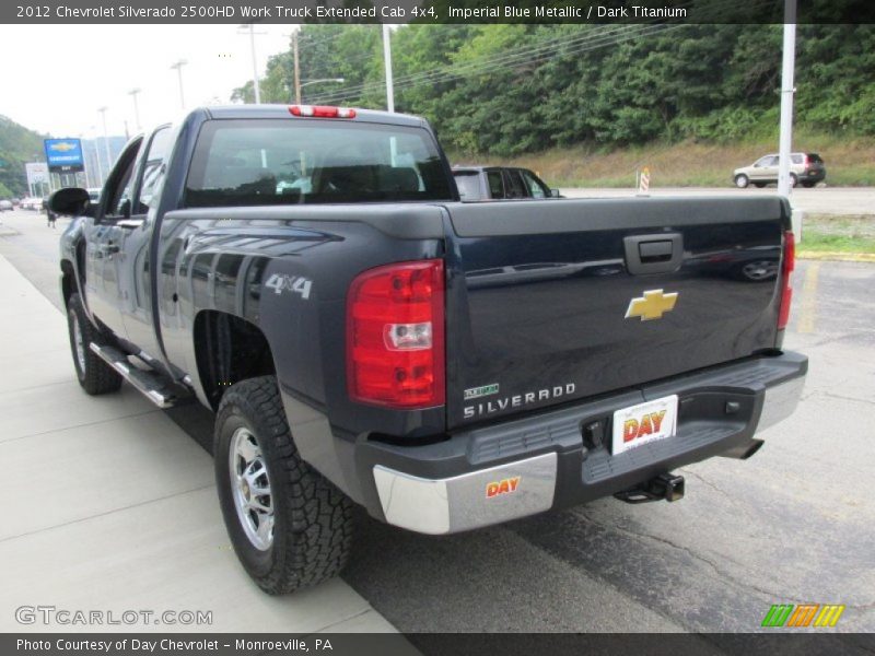Imperial Blue Metallic / Dark Titanium 2012 Chevrolet Silverado 2500HD Work Truck Extended Cab 4x4