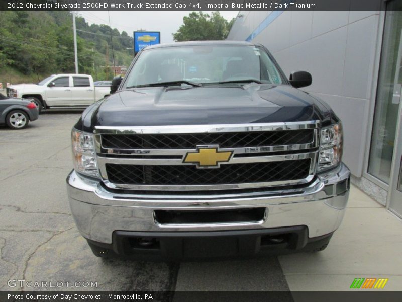 Imperial Blue Metallic / Dark Titanium 2012 Chevrolet Silverado 2500HD Work Truck Extended Cab 4x4