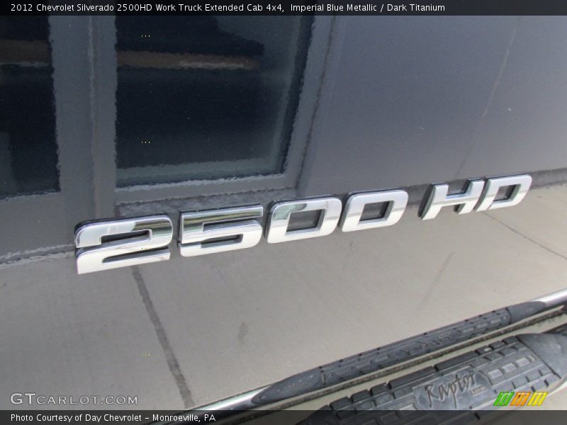 Imperial Blue Metallic / Dark Titanium 2012 Chevrolet Silverado 2500HD Work Truck Extended Cab 4x4