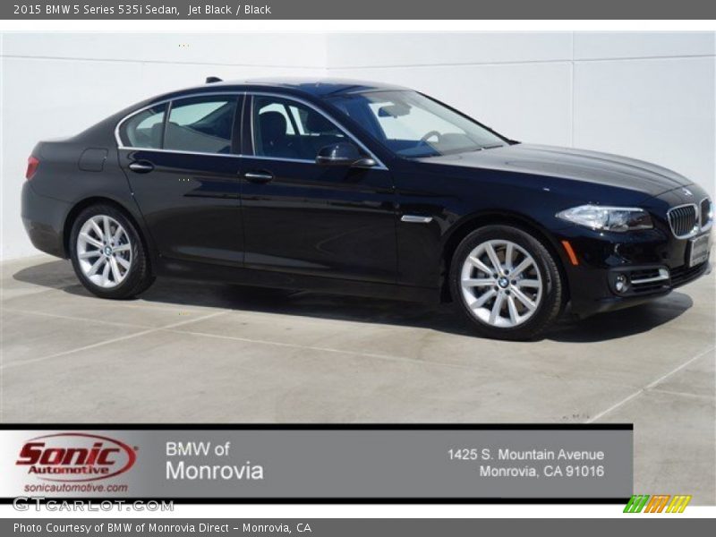 Jet Black / Black 2015 BMW 5 Series 535i Sedan