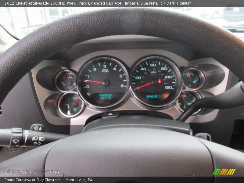 Imperial Blue Metallic / Dark Titanium 2012 Chevrolet Silverado 2500HD Work Truck Extended Cab 4x4