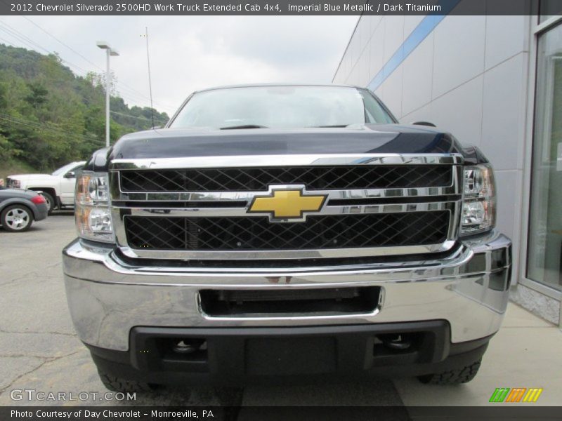 Imperial Blue Metallic / Dark Titanium 2012 Chevrolet Silverado 2500HD Work Truck Extended Cab 4x4