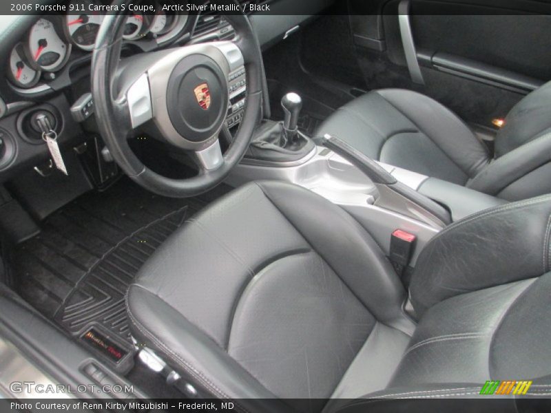 Arctic Silver Metallic / Black 2006 Porsche 911 Carrera S Coupe