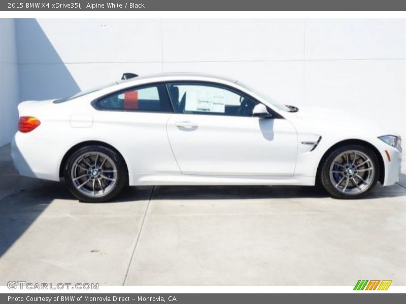 Alpine White / Black 2015 BMW X4 xDrive35i