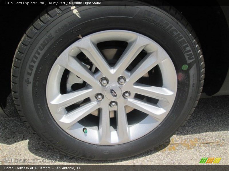 Ruby Red / Medium Light Stone 2015 Ford Explorer FWD
