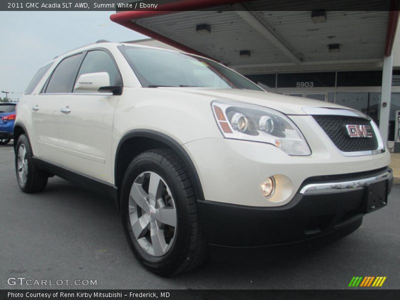 Summit White / Ebony 2011 GMC Acadia SLT AWD