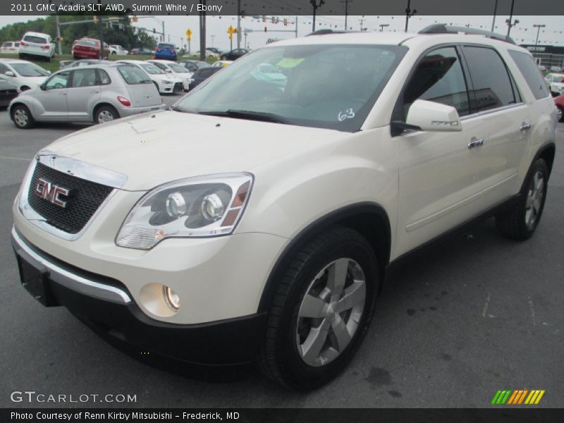 Summit White / Ebony 2011 GMC Acadia SLT AWD