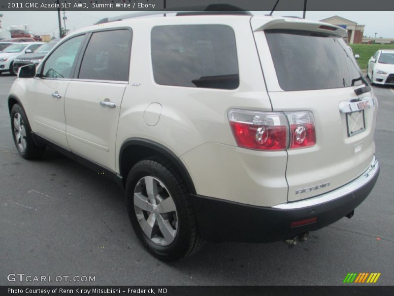 Summit White / Ebony 2011 GMC Acadia SLT AWD