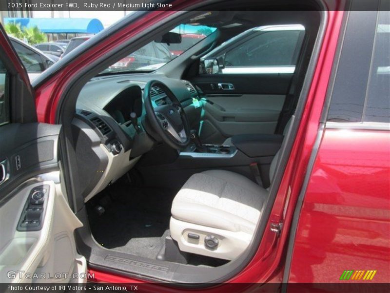 Ruby Red / Medium Light Stone 2015 Ford Explorer FWD