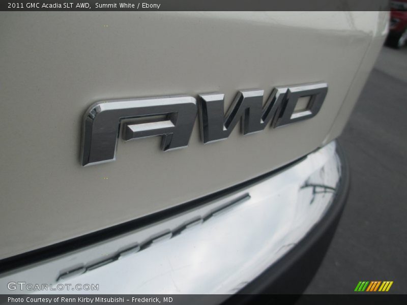 Summit White / Ebony 2011 GMC Acadia SLT AWD