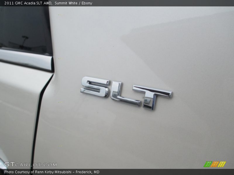 Summit White / Ebony 2011 GMC Acadia SLT AWD