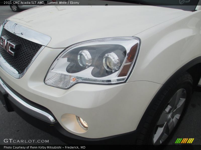 Summit White / Ebony 2011 GMC Acadia SLT AWD