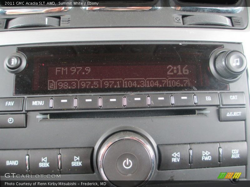 Summit White / Ebony 2011 GMC Acadia SLT AWD